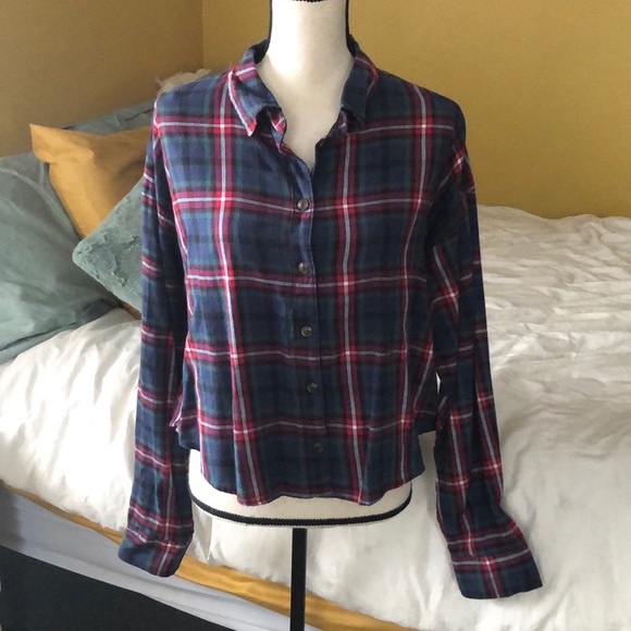 Forever 21 Tops - Cropped Flannel